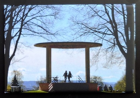 Paviljongen i Torshovparken, Oslo - 76 x 53 mm kjøleskapsmagnet